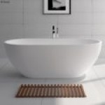 NERO 1400 Matte White Stone Bathtub